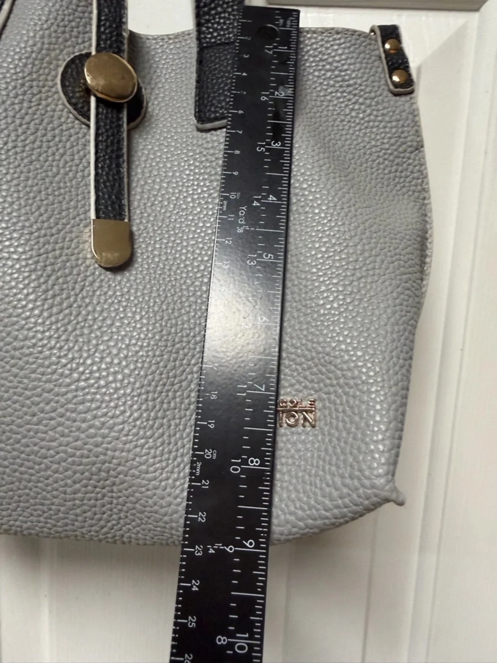 Kenneth Cole Reaction pebbled faux leather tote bag